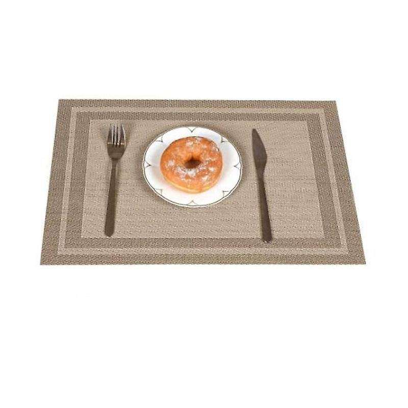 6 Pcs Placemat Pvc Non-slip ,bowl Pad Coasters Table Home Decoration