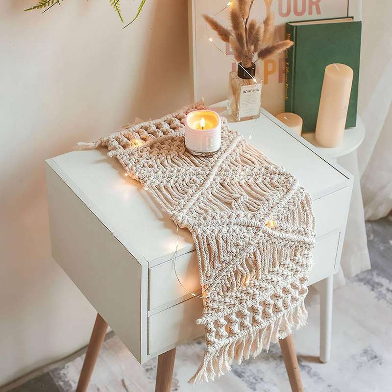 Bohemian Table Runner Hand-woven Placemats Party Home Decoration