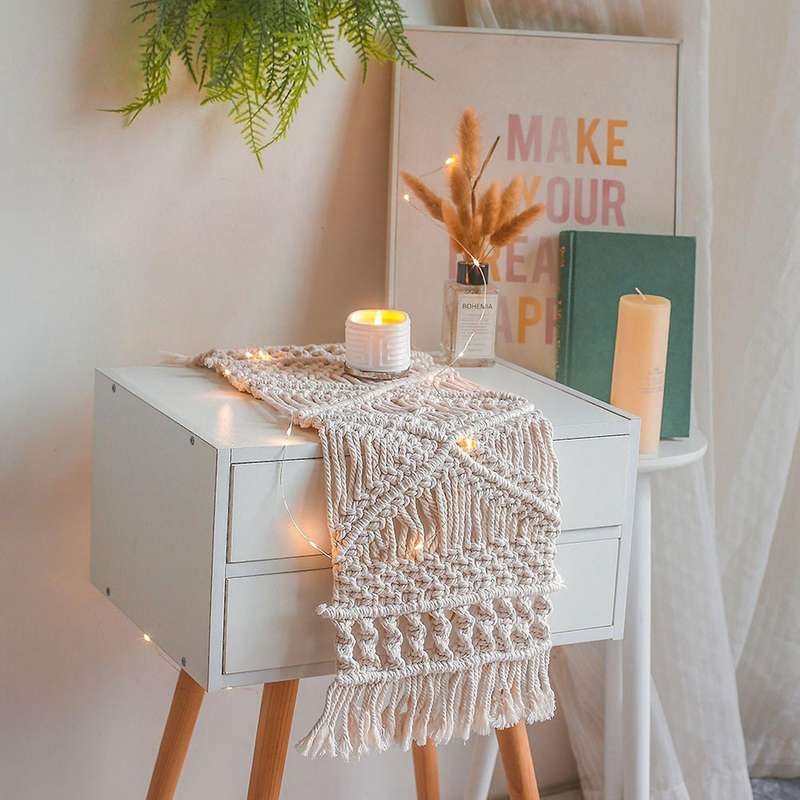 Bohemian Table Runner Hand-woven Placemats Party Home Decoration
