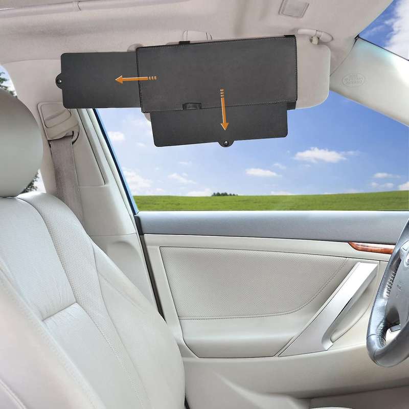 Polarized Sun Visor for Car Sun Visor Extension with Pc Lens