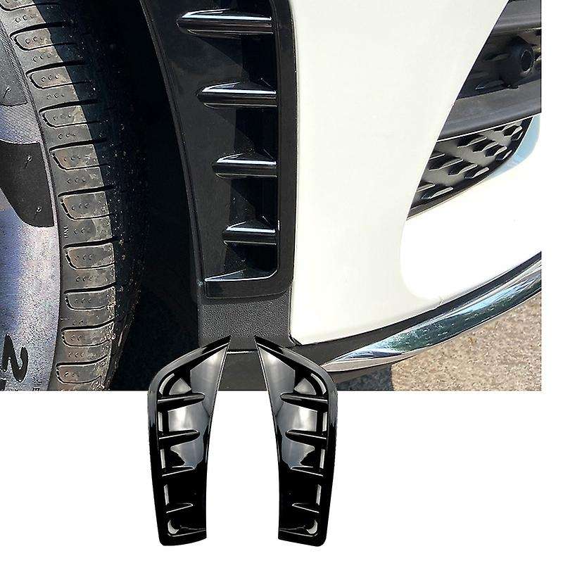 Car Bright Black Abs Front Bumper Spoiler Side Wing Cover for Benz