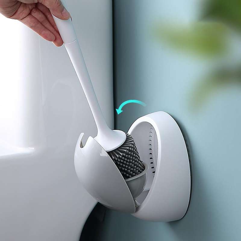 Ecoco Toilet Brush and Holder Set Home Wall-mounted Cleaning Tools B