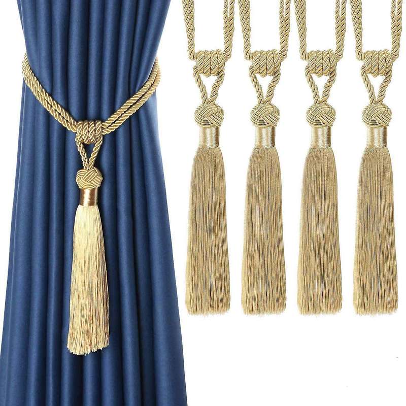 4pcs Curtain Tassels Curtain Rope Curtain Tiebacks Window Decor -d