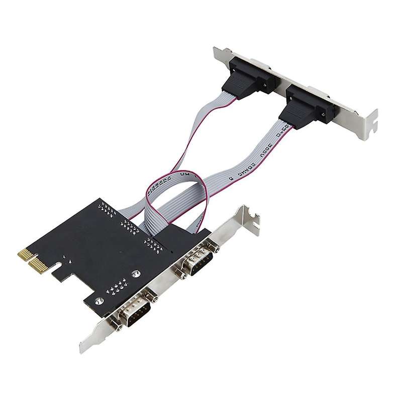 Pcie 4 Ports Serial Add On Card Multi Rs232 Db9 Com Expansion Riser