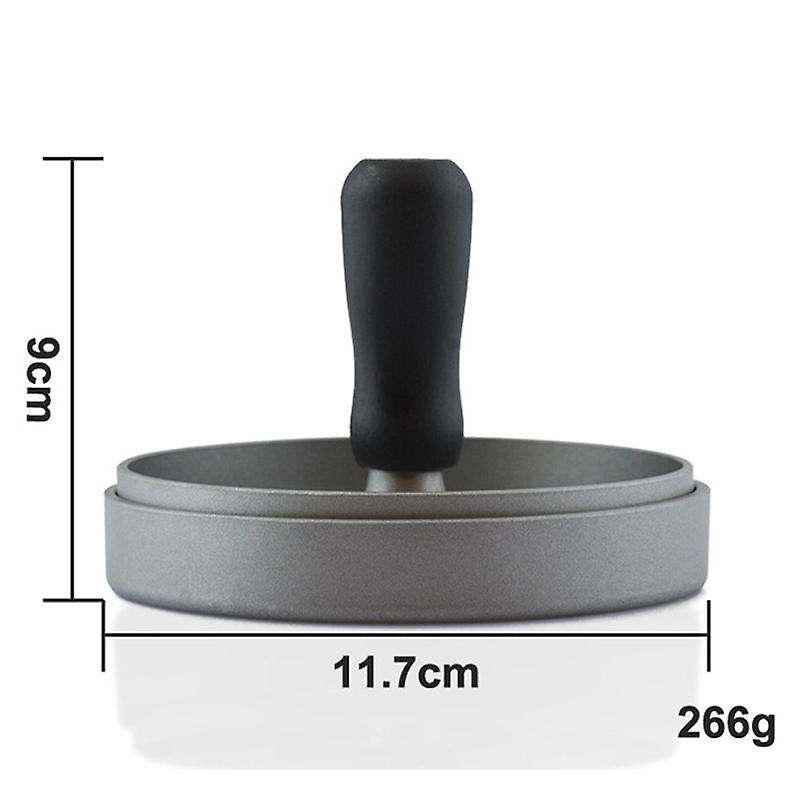 Aluminum Hamburger Press with 120 Papers Kitchen Gadgets (silver)