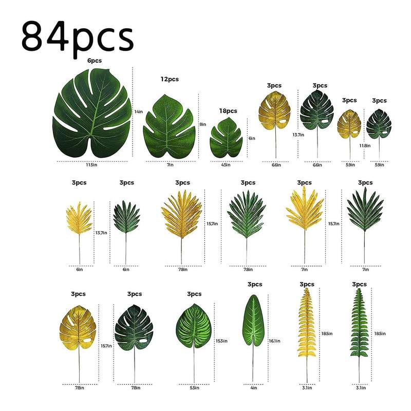 Palm Leaves for Tropical Party Decorations