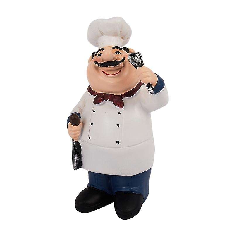 Retro Chef Model Ornaments Resin Crafts Mini Chef Figurines -a