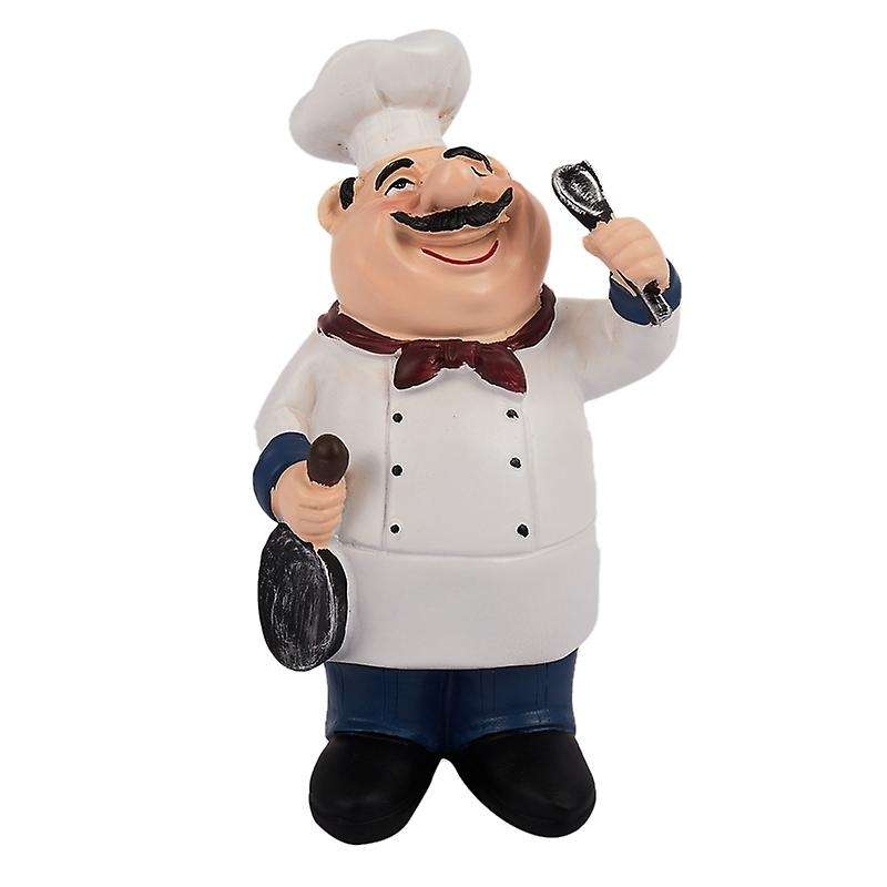Retro Chef Model Ornaments Resin Crafts Mini Chef Figurines -a