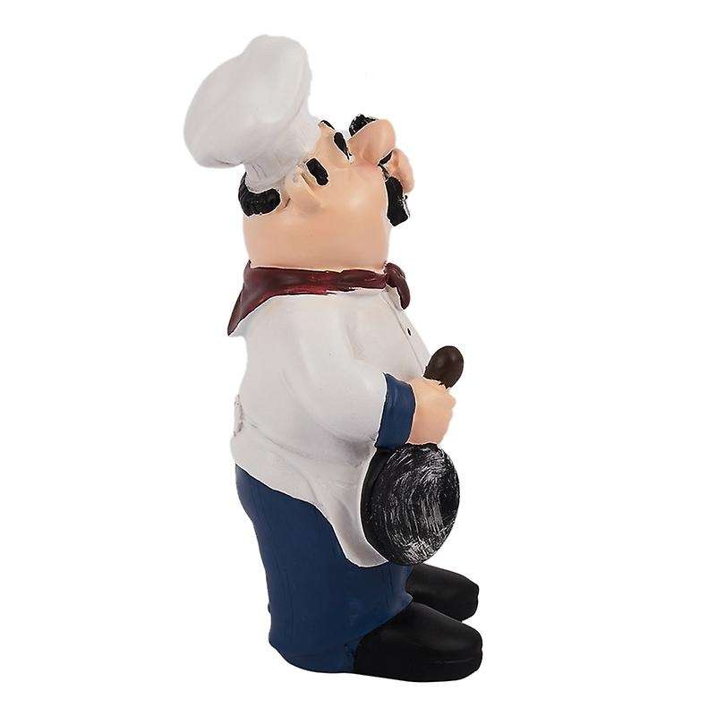 Retro Chef Model Ornaments Resin Crafts Mini Chef Figurines -a