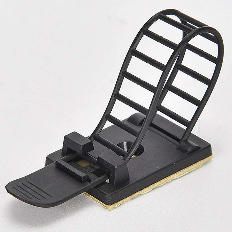 100 Pieces Of Adjustable Cable Clamp Self-adhesive Wire Holder