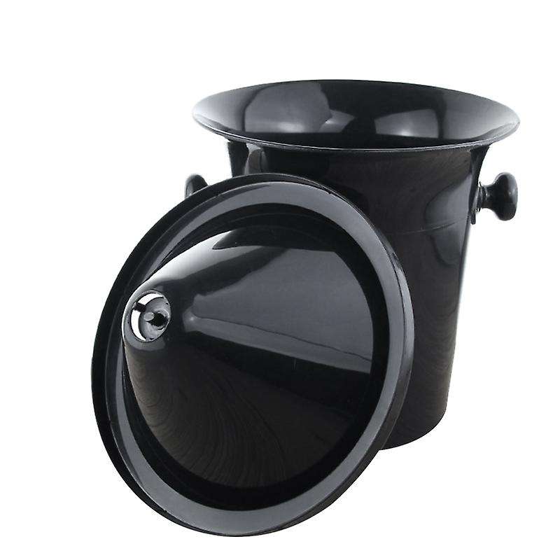 Wine Dump Black Plastic Wine Spittoon - Standard Size with Black