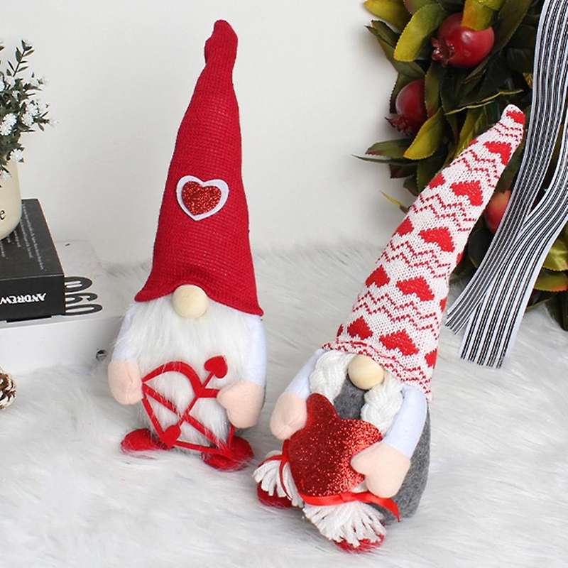 Valentine's Day Gnomes - Gnomes Plush Doll Valentines Decor