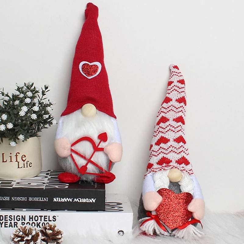 Valentine's Day Gnomes - Gnomes Plush Doll Valentines Decor