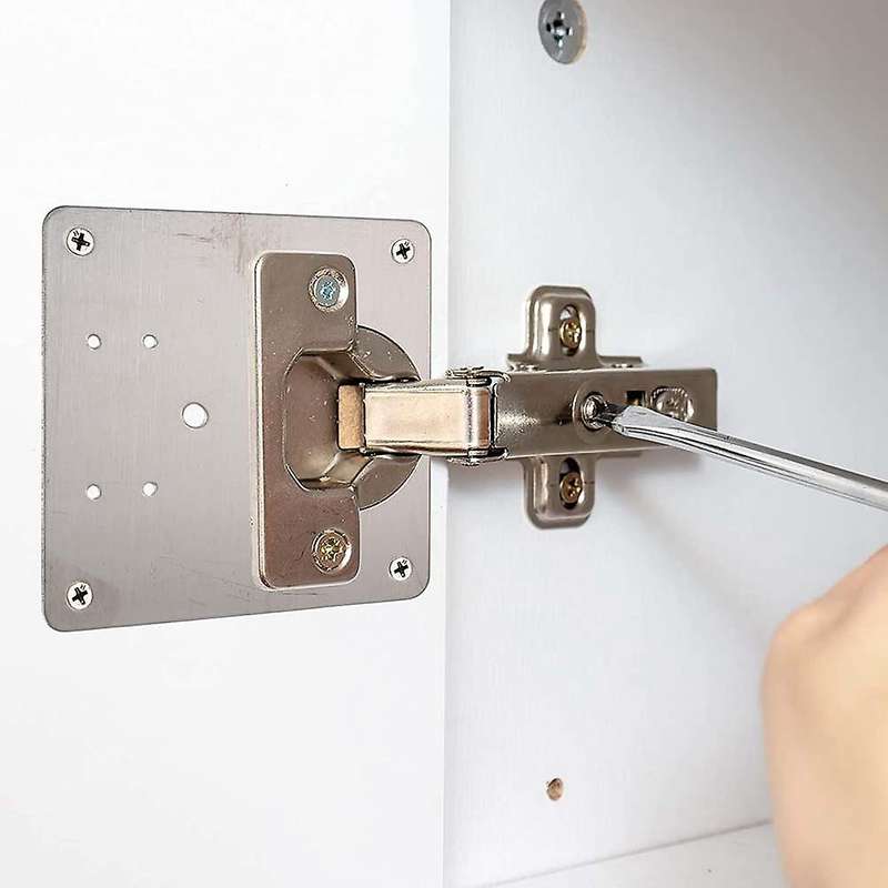 8pc Cabinet Hinge Repair Plates, Kitchen Hinge Repair Plates