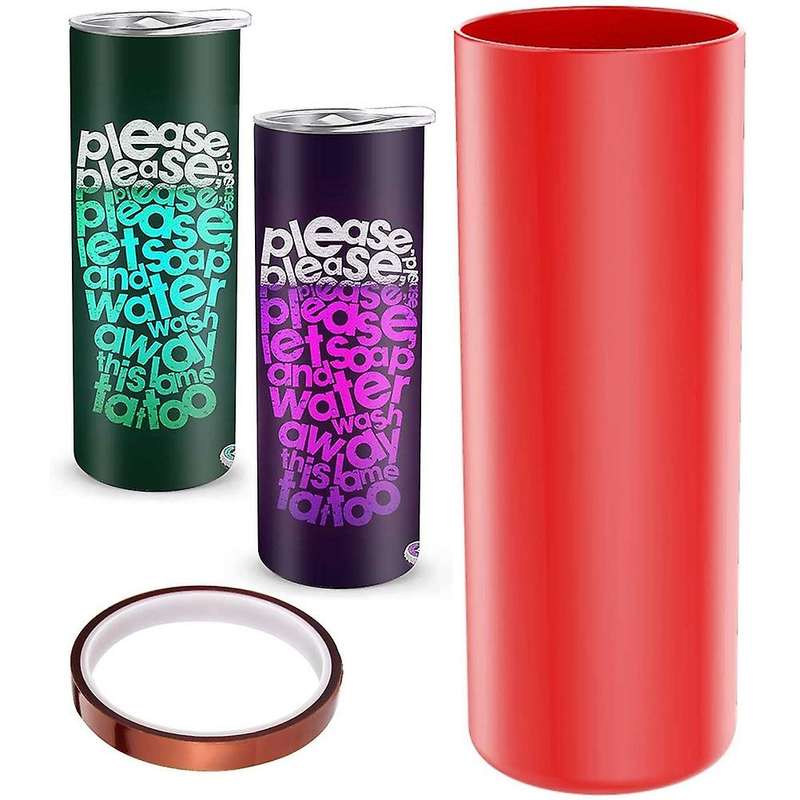 Reusable Silicone Wrap for 20oz Sublimation Skinny Tumblers, A