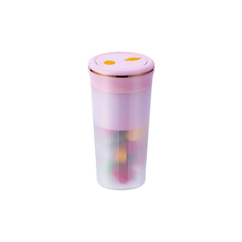 Electric Blender 6-blades Usb Fruit Mixer Cup Smoothie Maker (pink)