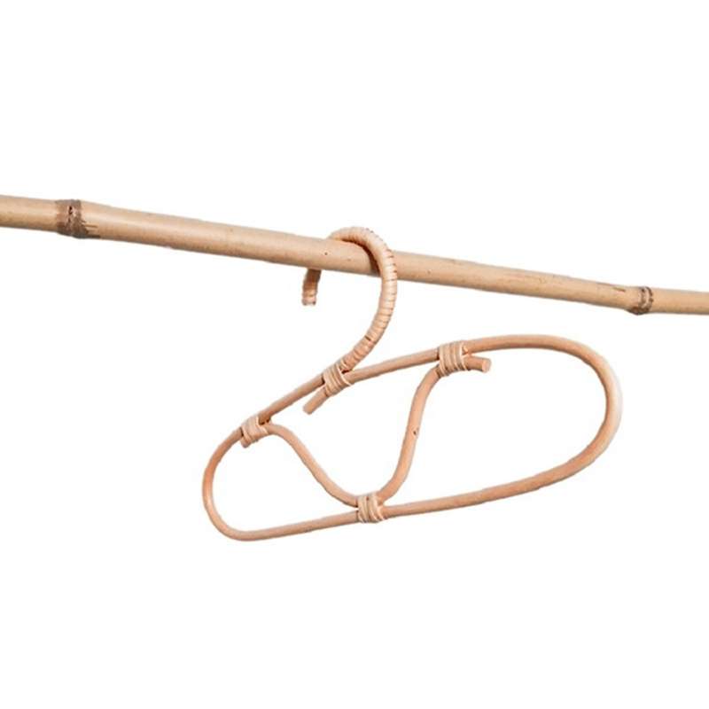 Rattan Wall Hooks Clothes Hook Simple Kids Garments Organizer Rack
