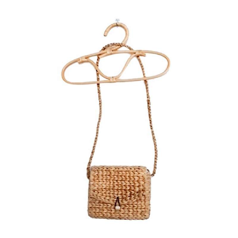 Rattan Wall Hooks Clothes Hook Simple Kids Garments Organizer Rack