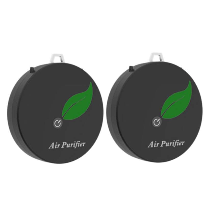 Household Negative Ion Air Purifier, Portable Necklace,black