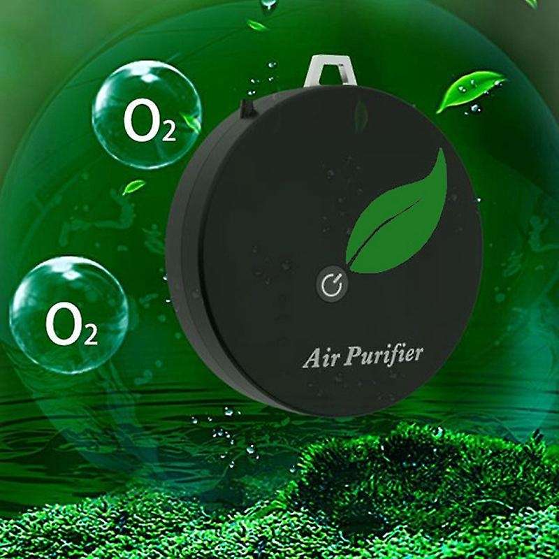 Household Negative Ion Air Purifier, Portable Necklace,black