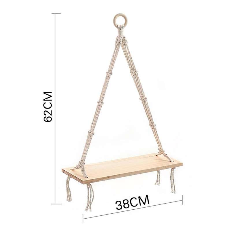 Wall Hanging Shelf - Boho Decor Shelf for Bedroom, Living Room