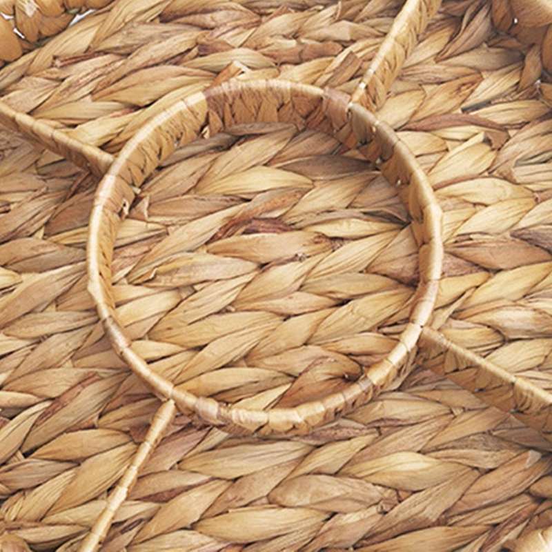 Water Hyacinth Storage Tray Wicker Basket Kitchen Storage Basket 30cm