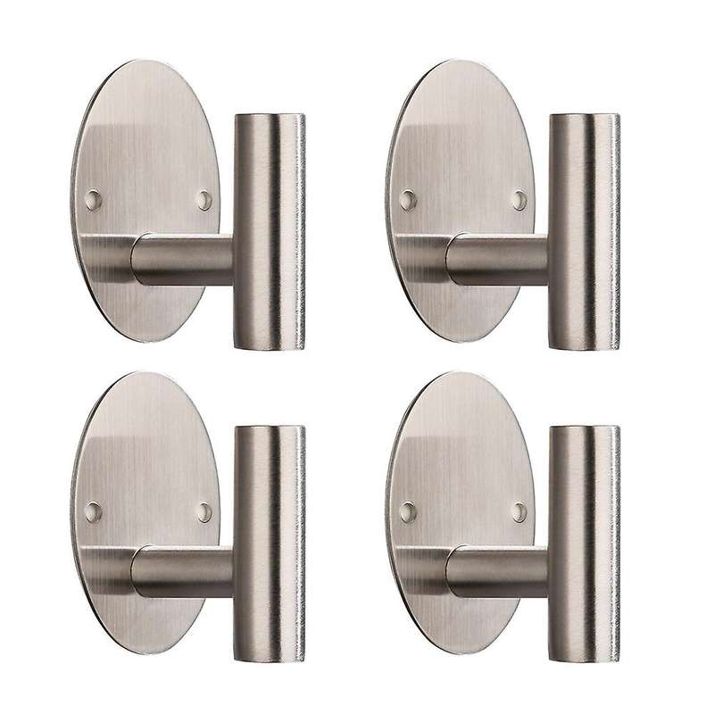 4pcs Bath Towel Hook,stainless Steel Robe Towel Hook