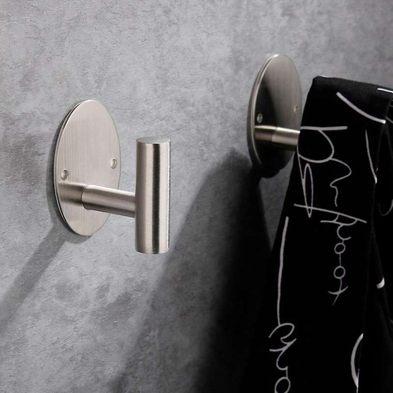 4pcs Bath Towel Hook,stainless Steel Robe Towel Hook