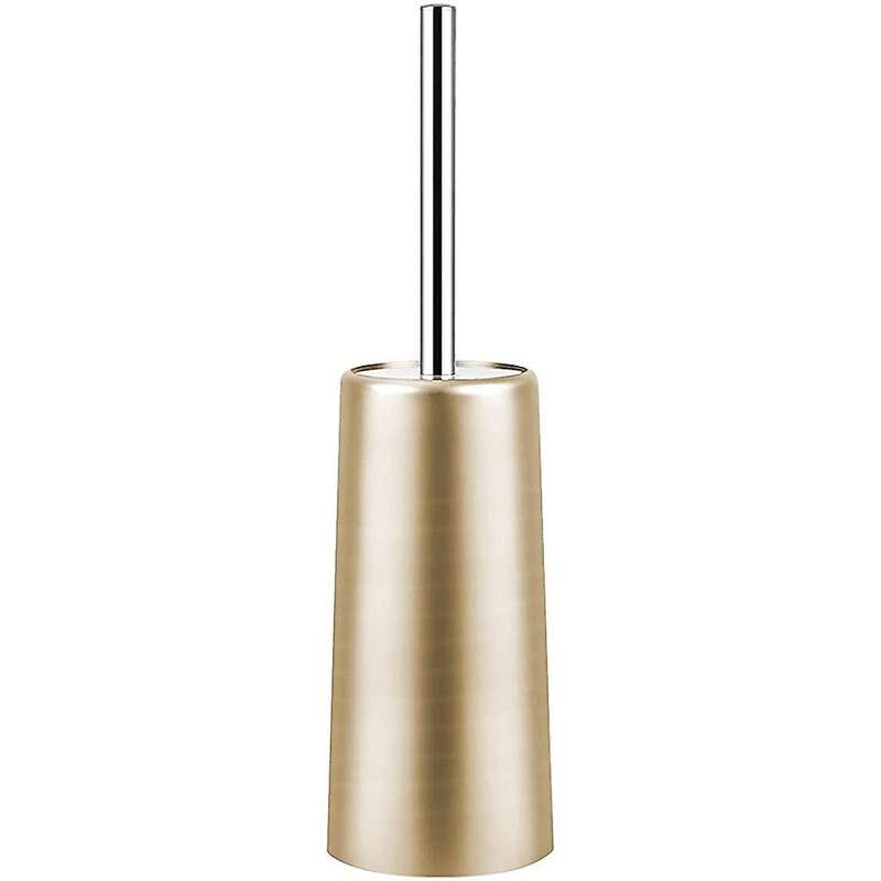 Toilet Brush and Holder - Toilet Bowl Cleaner Brush Set (gold)