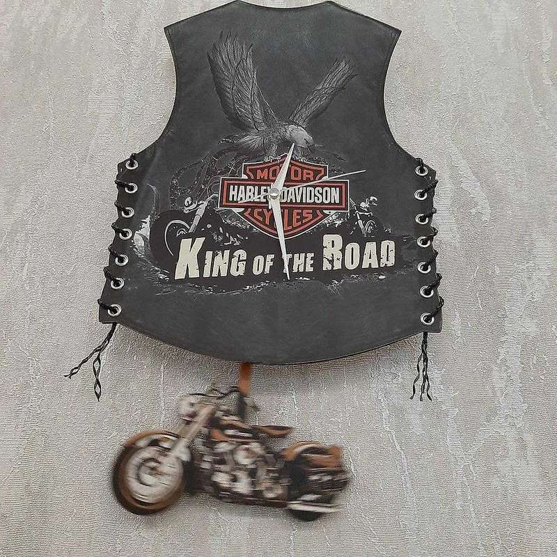 Motorcycle Wall Clock Creative Motorcycle Clock(vest Locomotive)