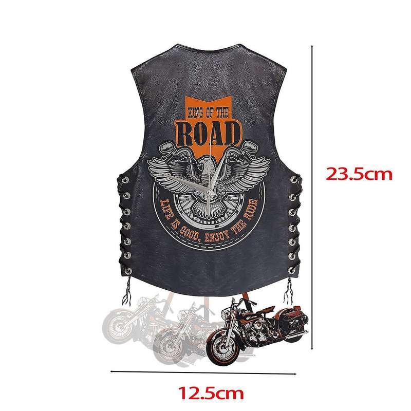 Motorcycle Wall Clock Creative Motorcycle Clock(vest Locomotive)