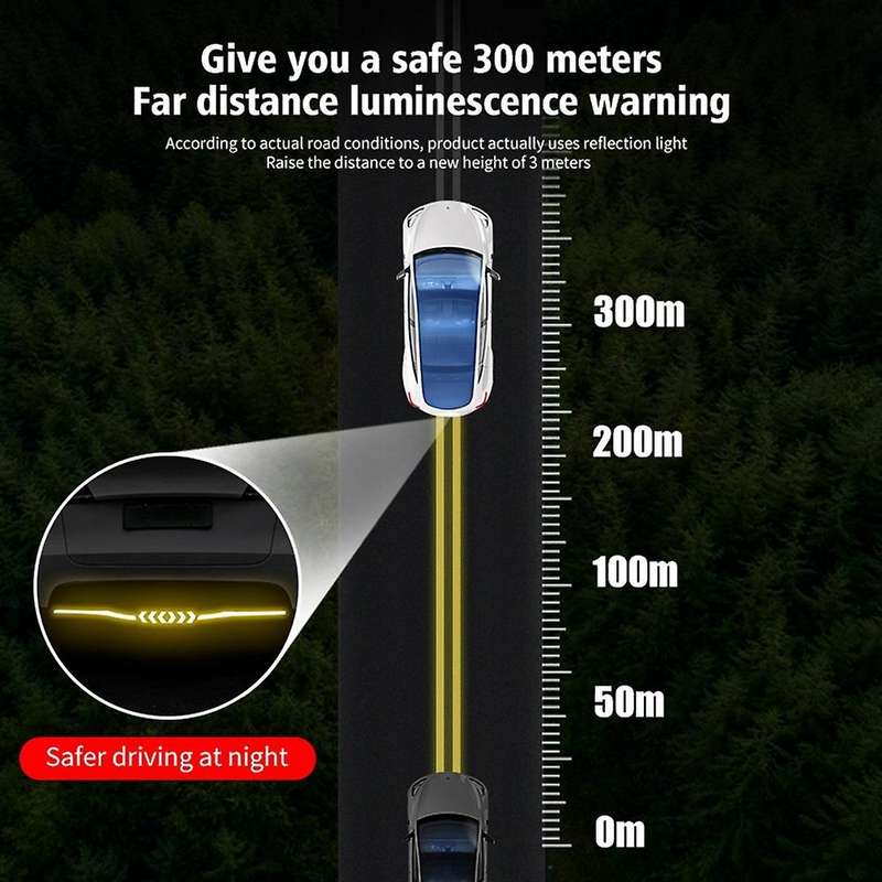 Reflective Car Tail Exterior Sticker for Tesla Model Y 2021-2022
