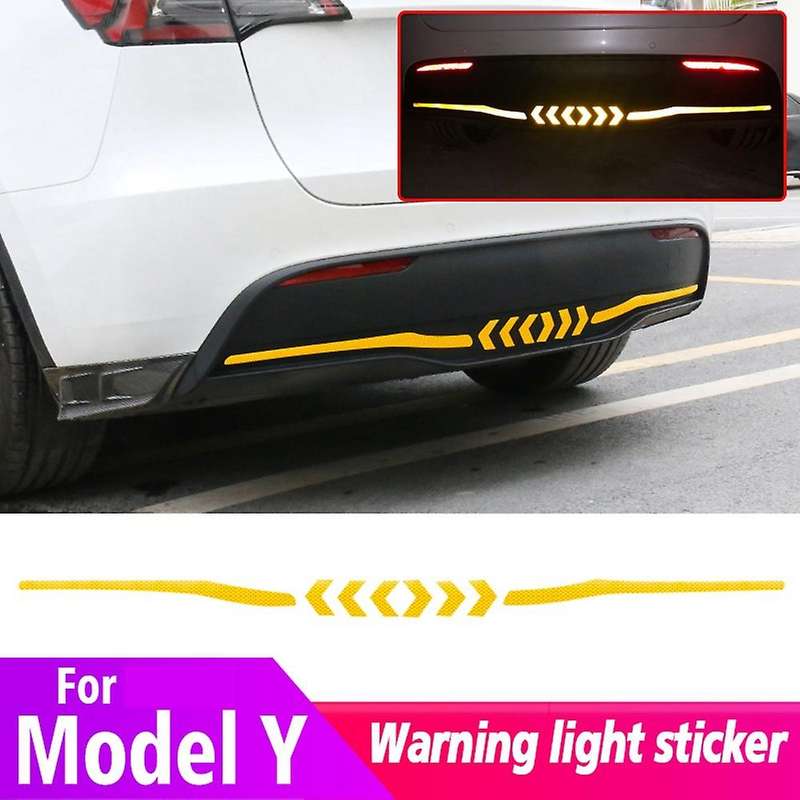 Reflective Car Tail Exterior Sticker for Tesla Model Y 2021-2022