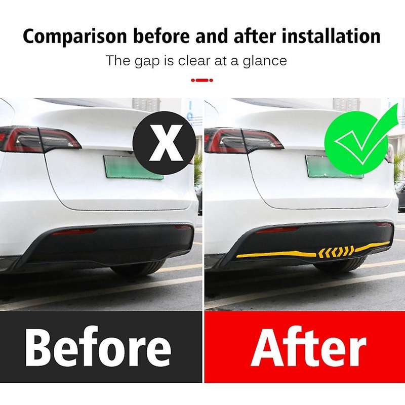 Reflective Car Tail Exterior Sticker for Tesla Model Y 2021-2022