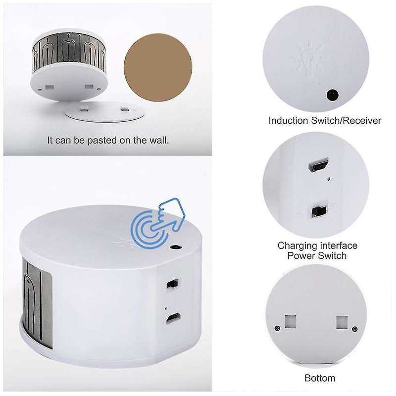 3w Spiral Hole Wall Lamp Rechargeable Wall Corridor Lights