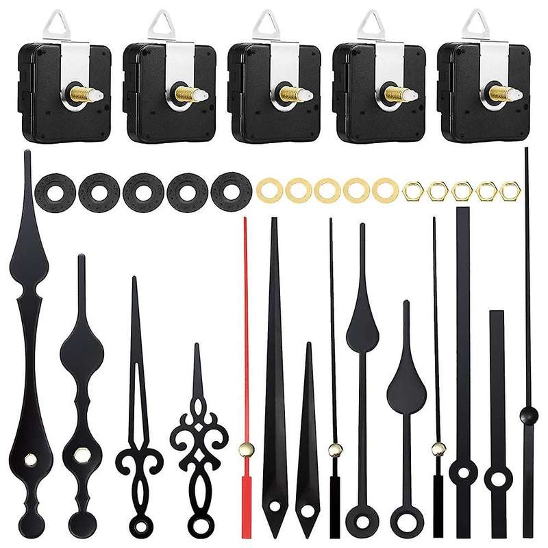 5 Pieces Clock Movement Mechanism Clock Hands High Torque Movement
