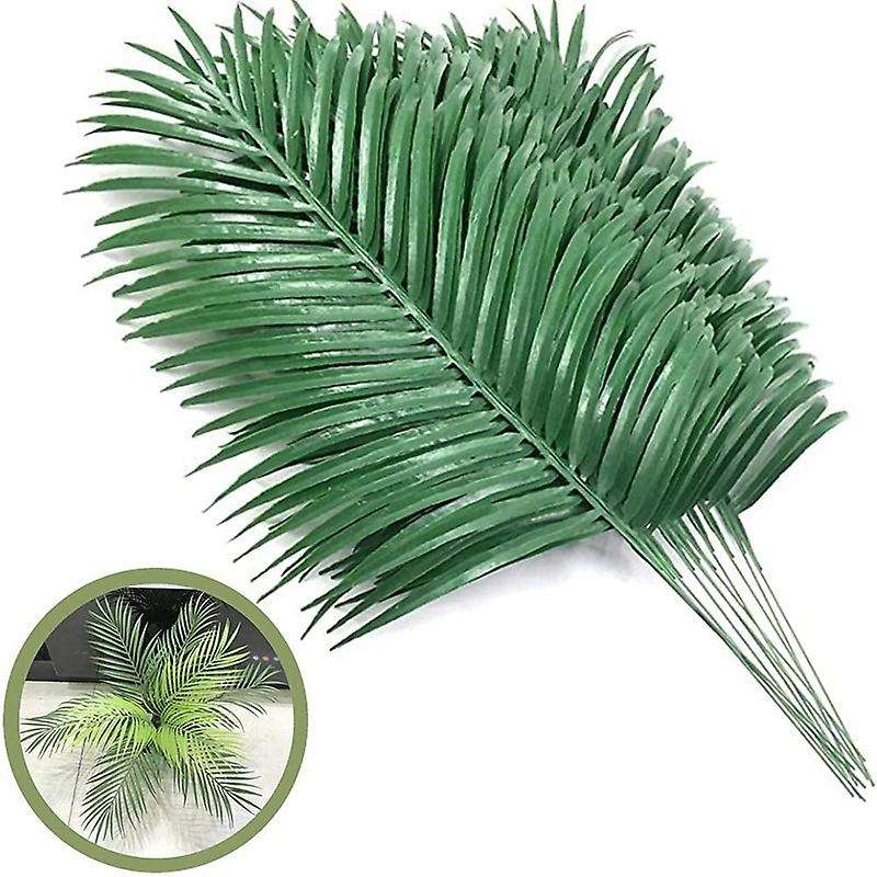 18pcs Artificial Palm Leaves Plants Faux for Leaves Hawaiian Party