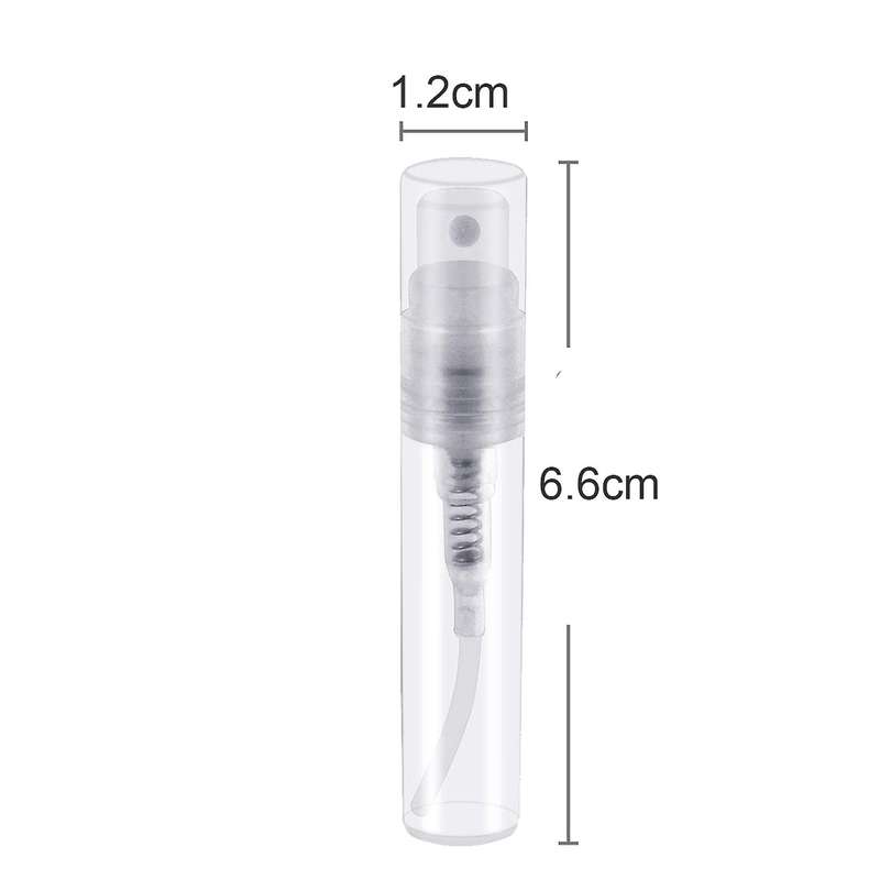 50pcs Clear Plastic Spray Bottle Portable Fragrance Spray Bottle-3ml