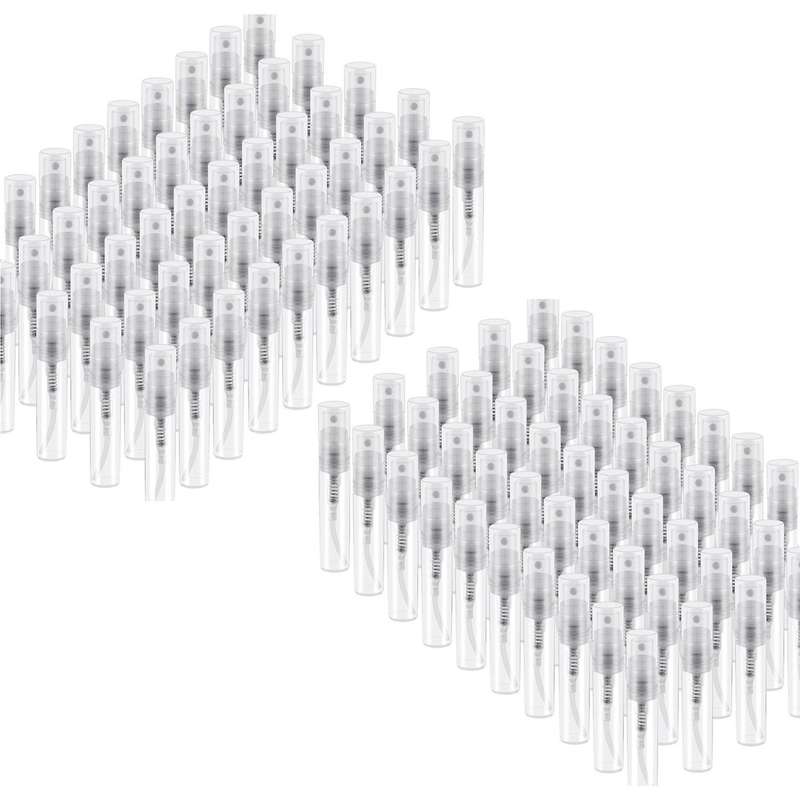 50pcs Clear Plastic Spray Bottle Portable Fragrance Spray Bottle-3ml