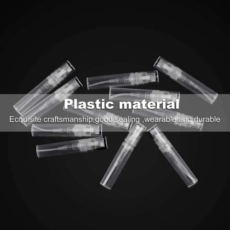 50pcs Clear Plastic Spray Bottle Portable Fragrance Spray Bottle-3ml