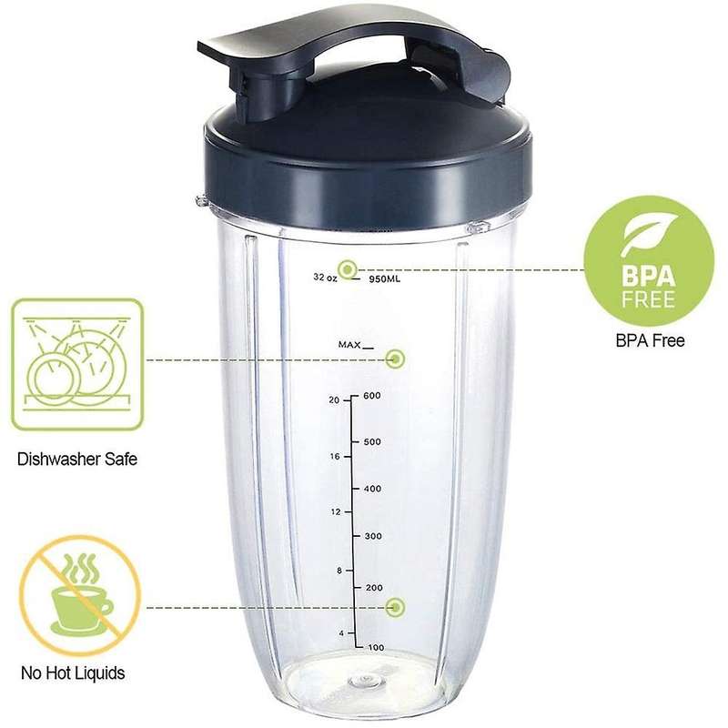Replacement Cups for Nutribullet Blender, 32oz Measuring Cups