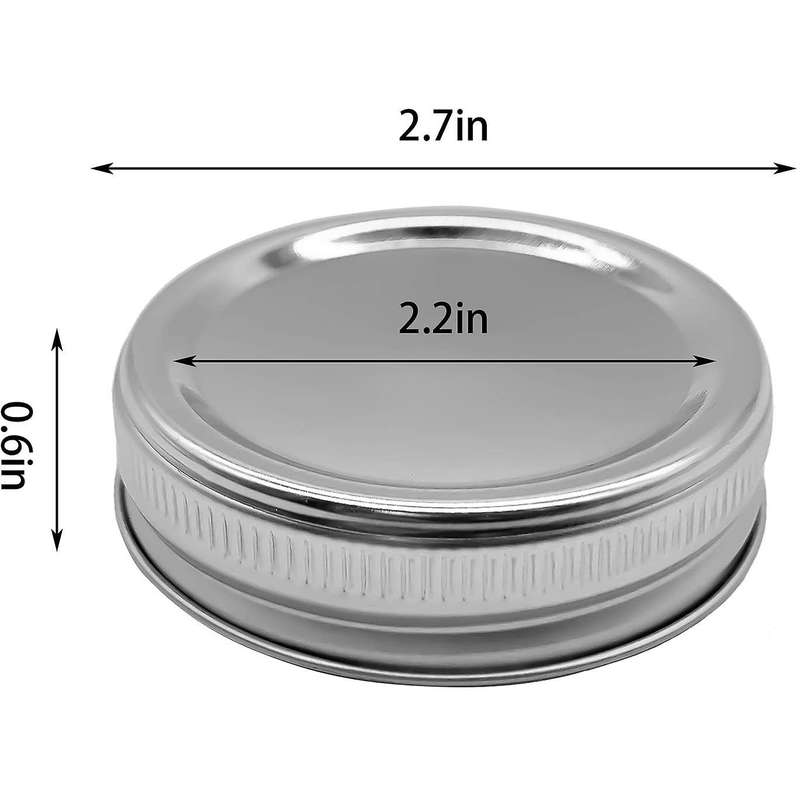30 Packs Canning Lids, for Mason Jar, Stainless Steel Lids,split-type