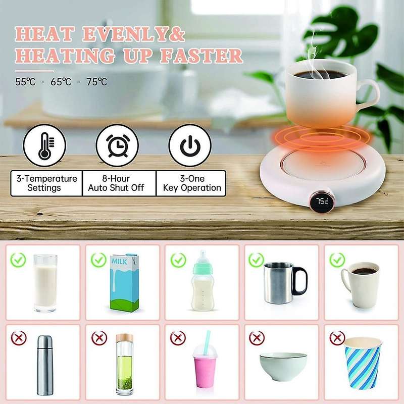 Coffee Mug Warmer, for Desk Auto Electric Beverage Warmer