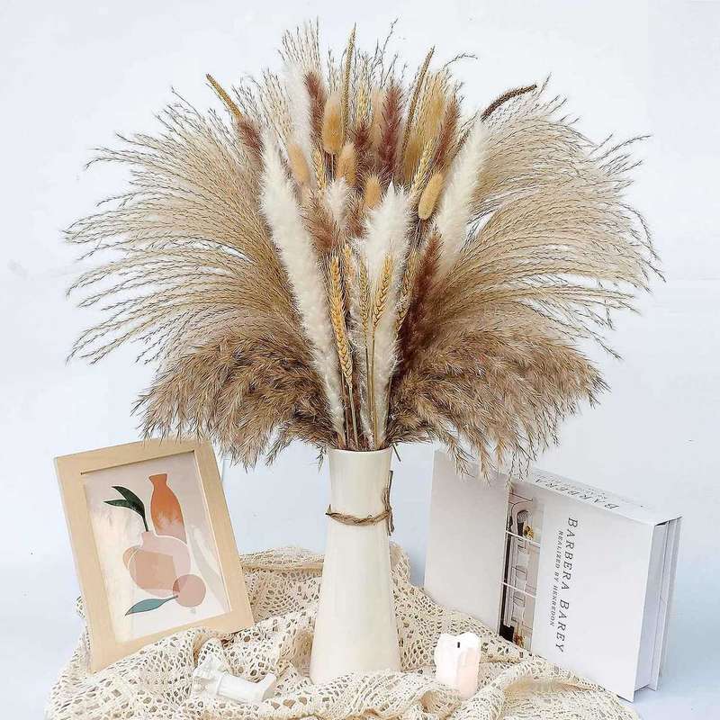 Dried Pampas Grass Decoration Vases Decor Bouquet Decor for Table