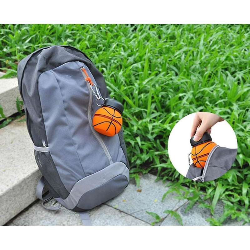 550ml Sports Silicone Water Bottle for Adult Children(tennis)