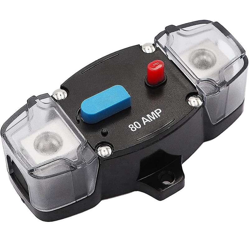 Circuit Breaker Manual Reset, Audio Inline Fuse Block Holders (80a)