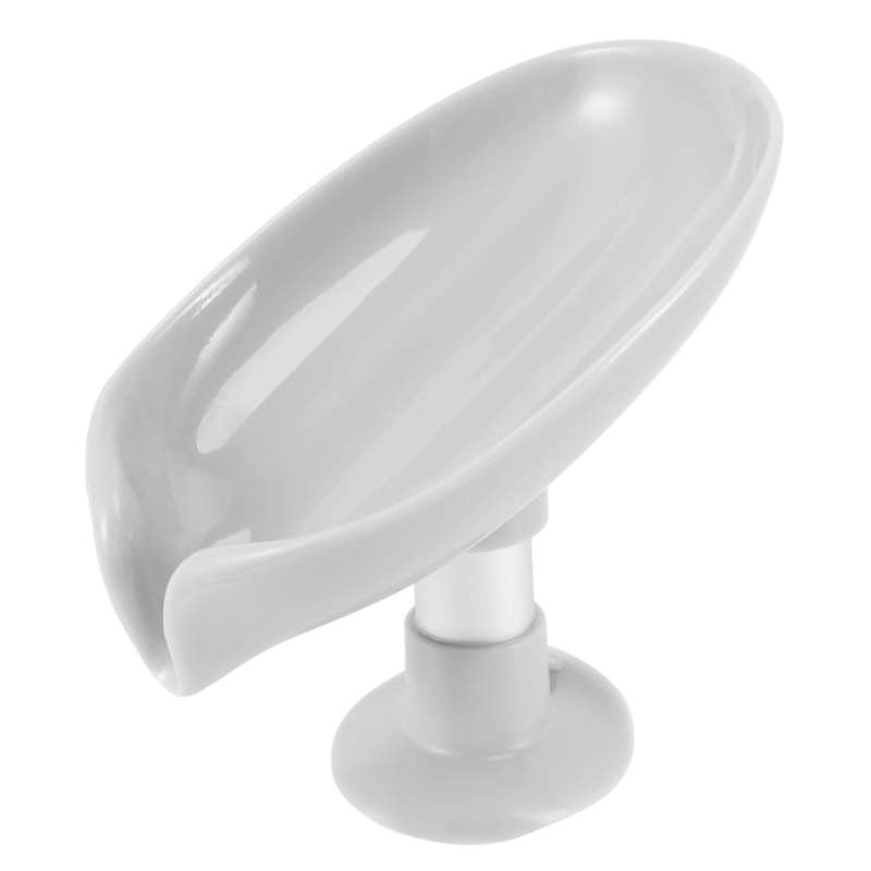 4 Pcs Self-draining Soap Holder Leaf-shaped Soap Bar Soap Dish