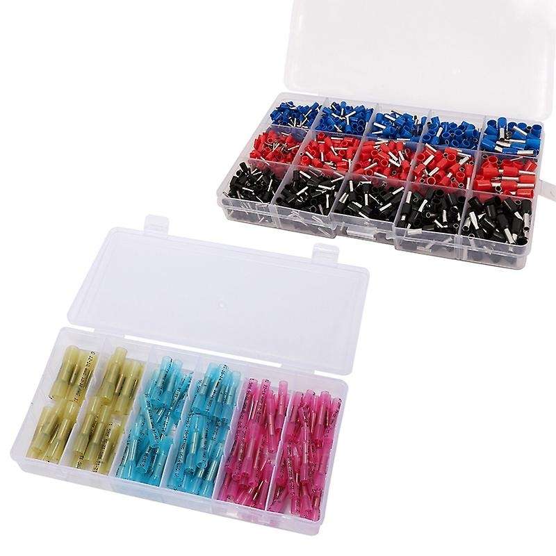 1065pcs 3 Colors 22-12awg Wire Copper Crimp Connector Terminal