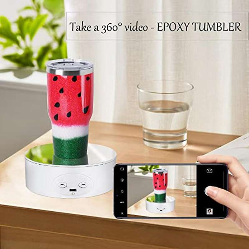 Cup Turner Rotating Display Stand for Tumblers, 360 Degree Turntable