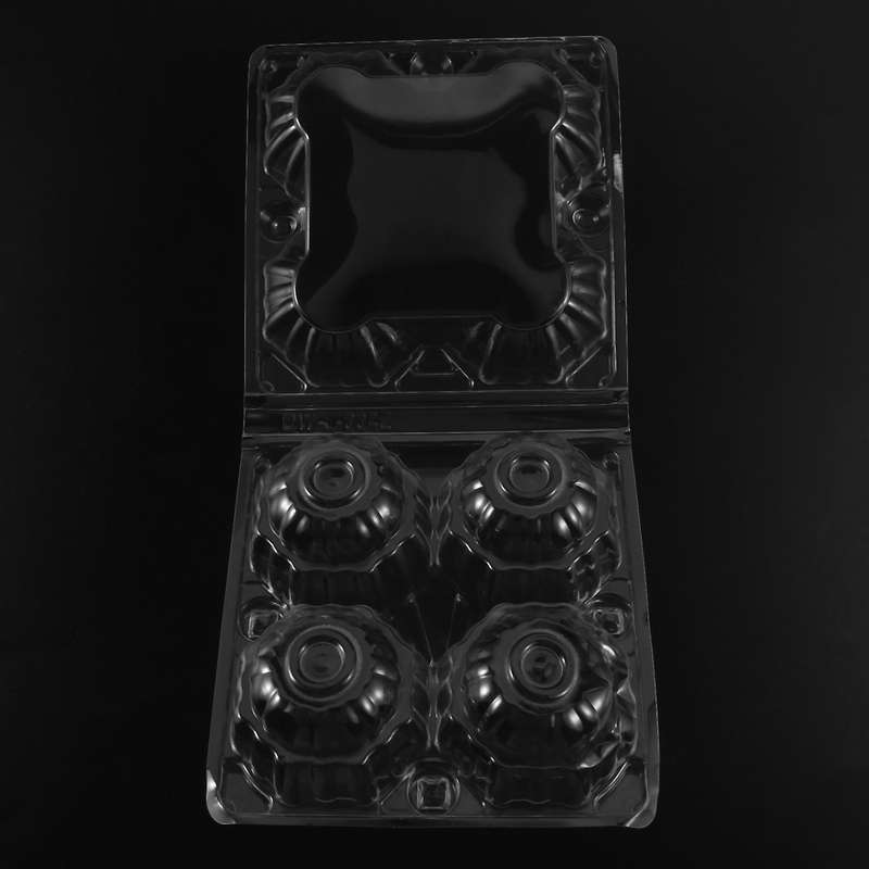 50pcs Plastic Egg Cartons for Family Pasture Chicken Market- 4 Grids